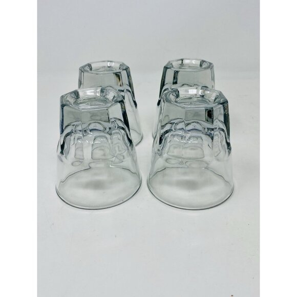 Set Of 4 Vintage Anchor Hocking Heavy Shot Glasses Tequila Whiskey Barware 4 oz - Picture 7 of 11